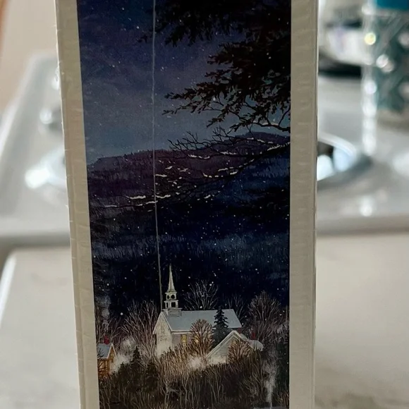 White Mountain Winter Wonderland Puzzle - 1000 Piece - Blue and White - Picture 2 of 4